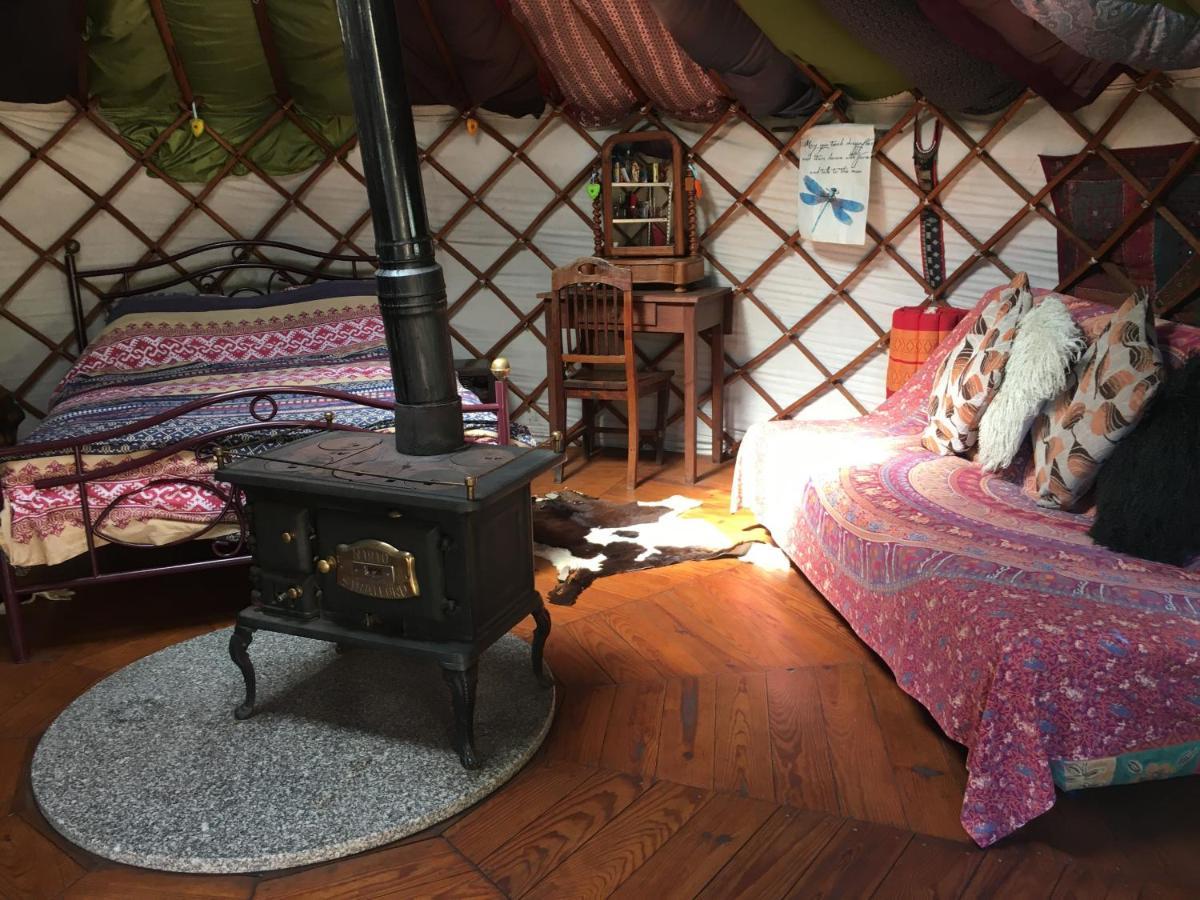 Star Gazing Luxury Yurt With River Views, Off Grid Eco Living Vale do Barco Екстер'єр фото